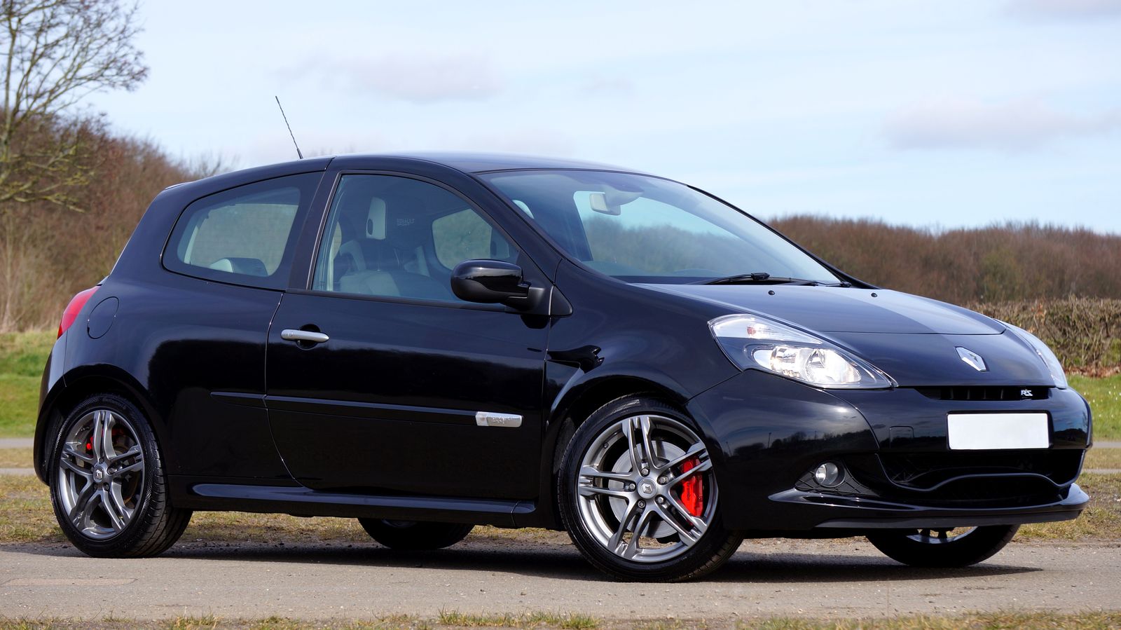 A Black, Modern Renault Clio Sport